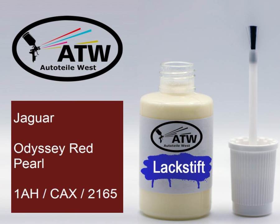 Jaguar, Odyssey Red Pearl, 1AH / CAX / 2165: 20ml Lackstift, von ATW Autoteile West.